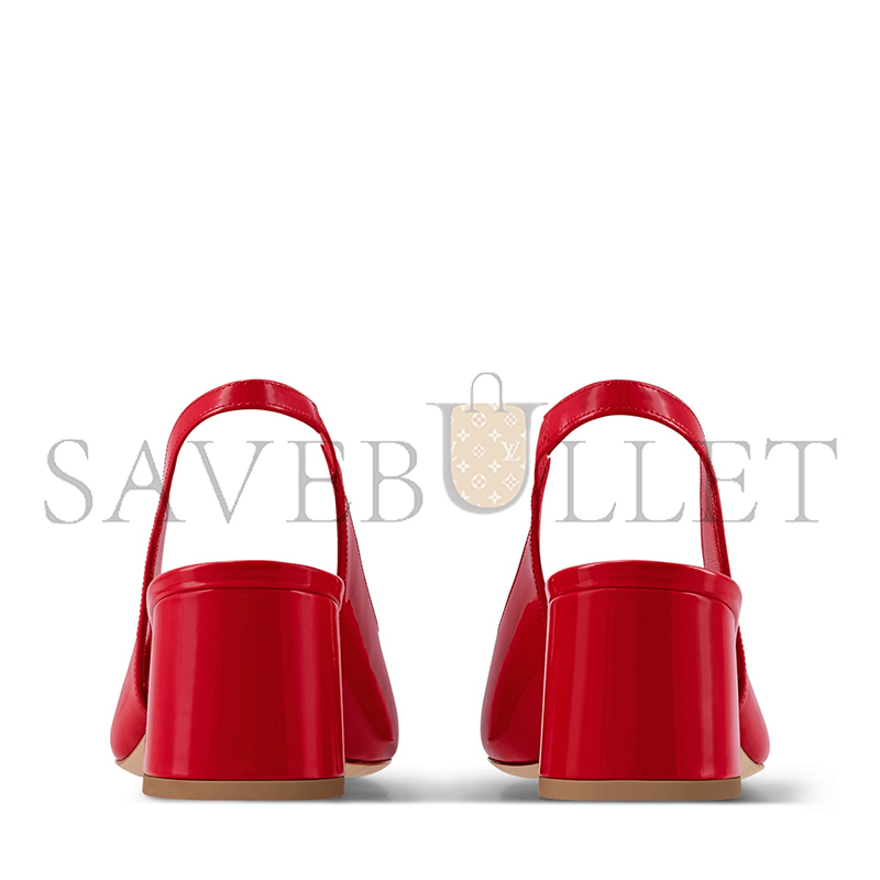 LOUIS VUITTON SWING SLINGBACK PUMP 1AGUDO LOUIS VUITTON SWING SLINGBACK PUMP 1AGUDO